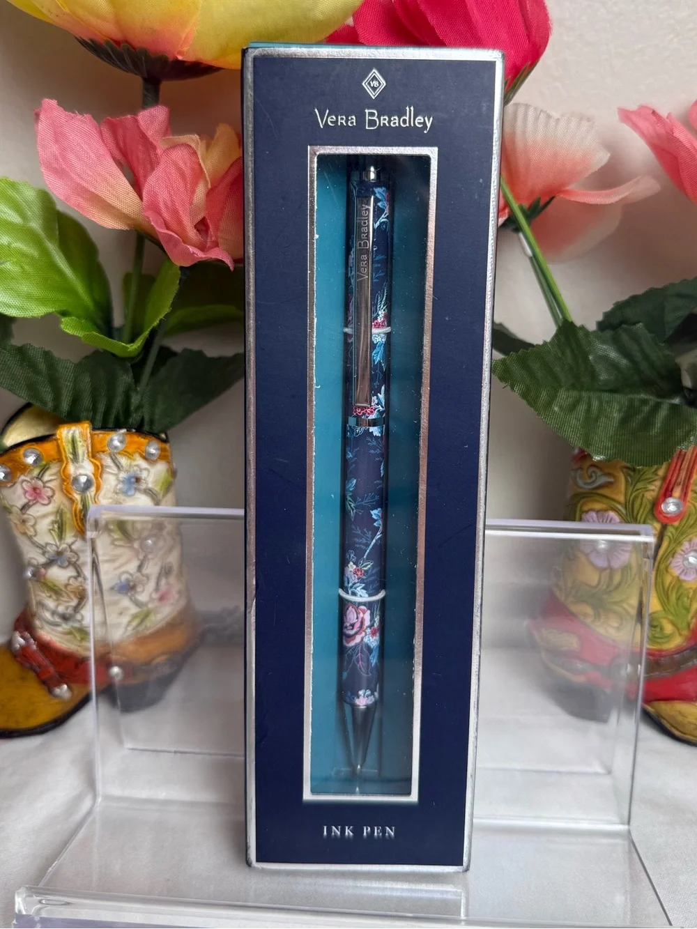 NWT Vera Bradley Rose Toile Ball Point Pen